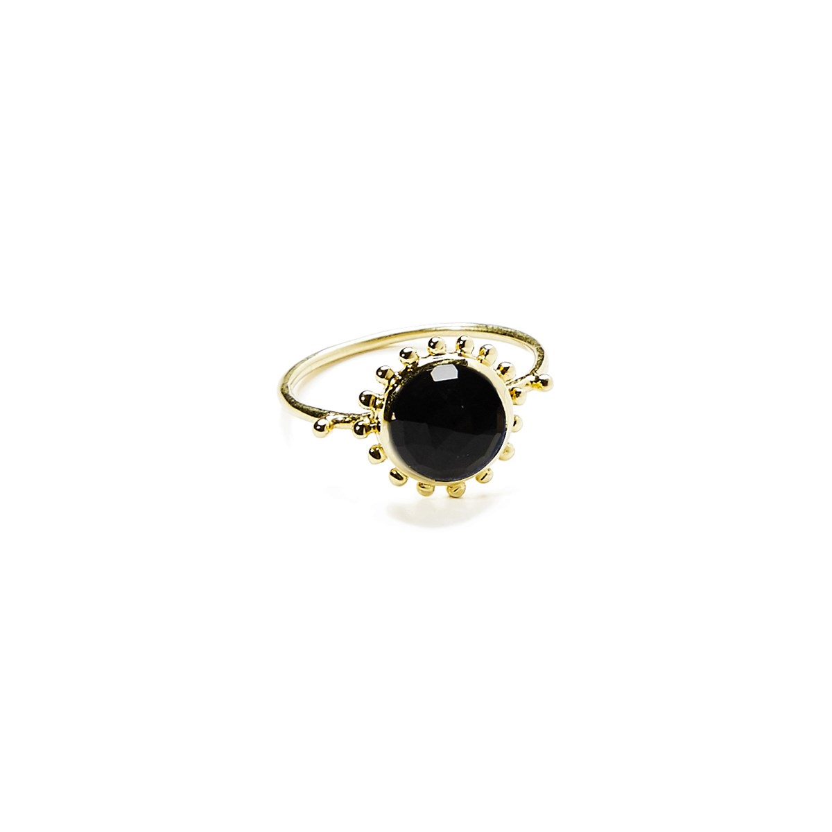 Bague Soleil et Onyx Noir, Surya