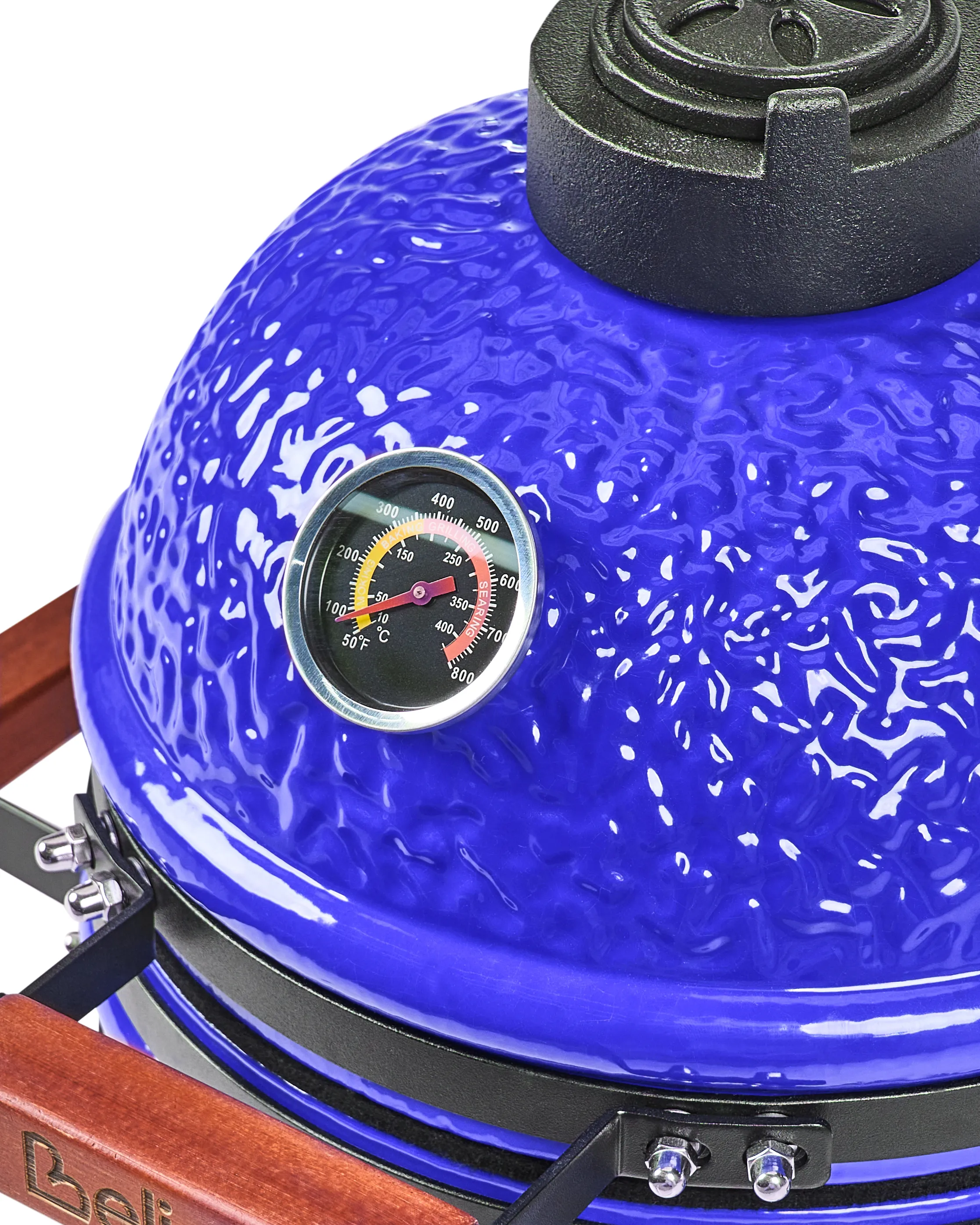 Mini houtskoolgrill KAMADO Keramiek Blauw