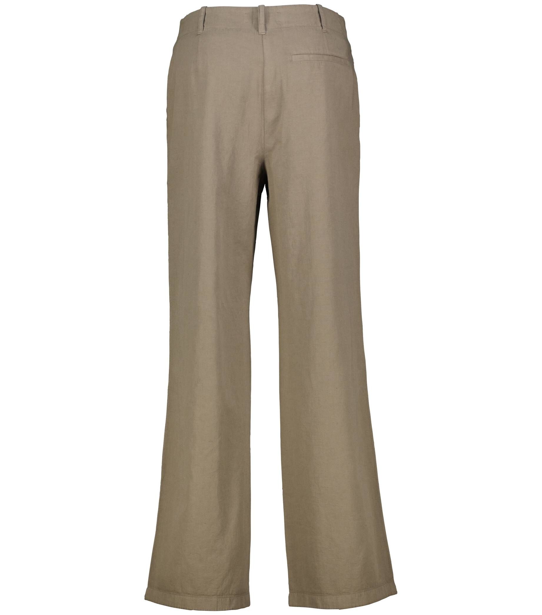 Marc O'Polo| Damen Hose aus Baumwoll-Leinen-Mix Wide Fit
