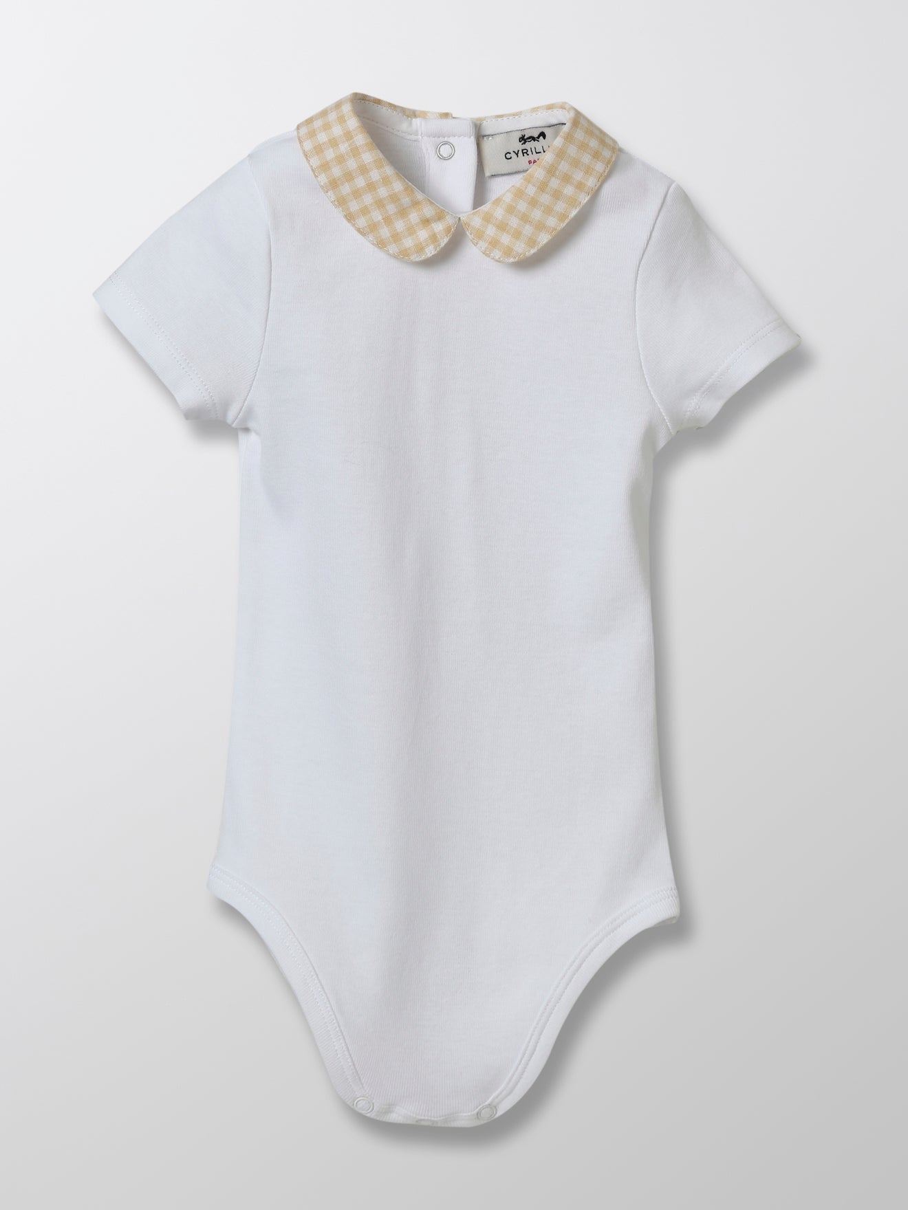 Body col vichy Bébé - Coton bio