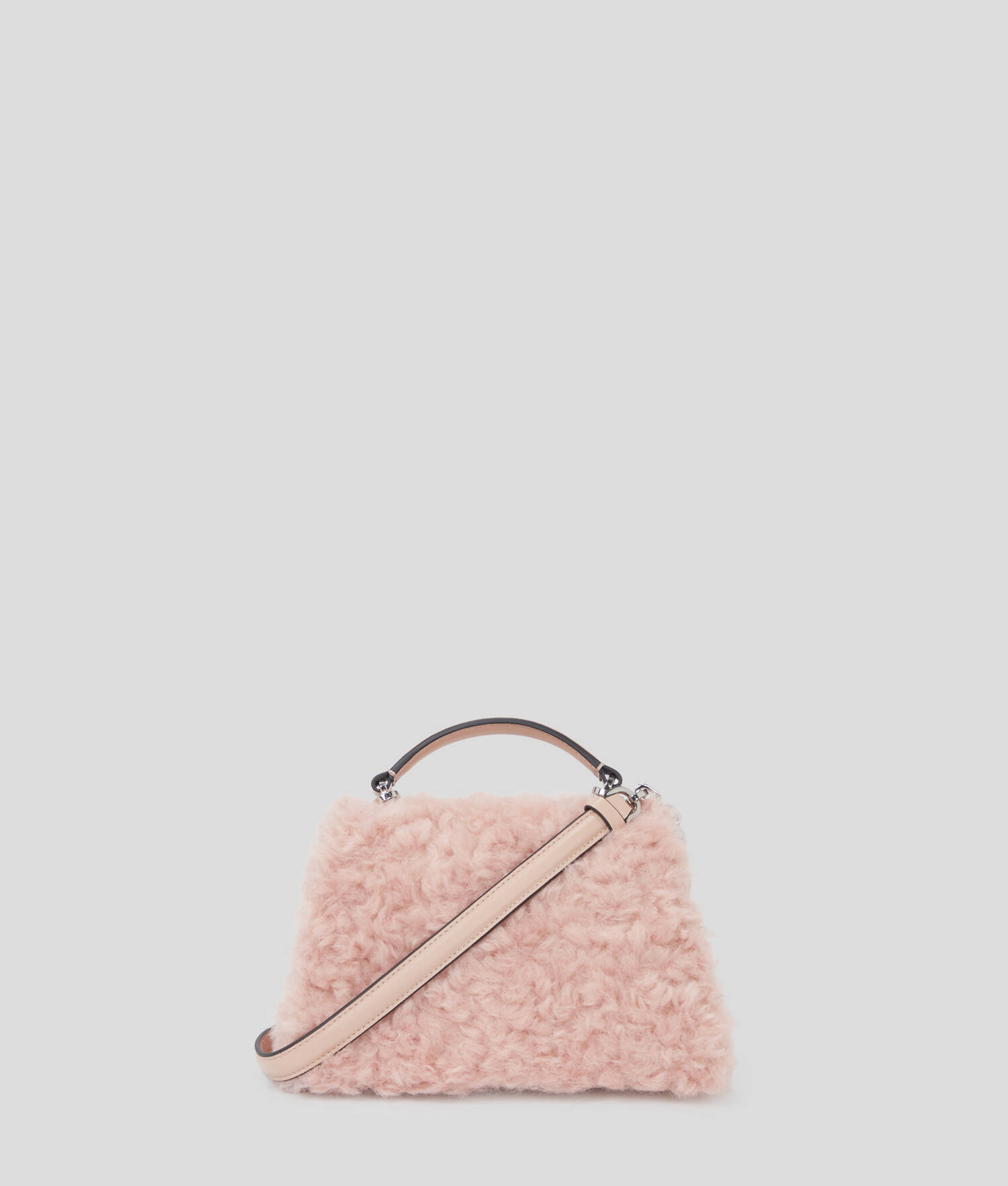 SAC BANDOULIÈRE EN SHEARLING K/SIGNATURE