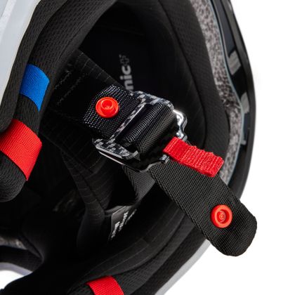 Casque cross Fox V3 RS CARBON SOLID 2024 - Blanc