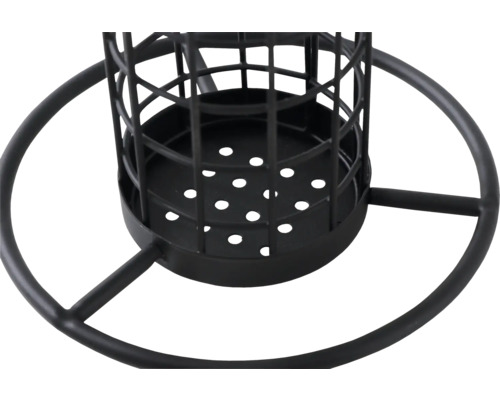 Siena Tuin Voederhuisje, Mat Zwart, voor Vetbollen, 26 cm, Voederstation voor Wilde Vogels