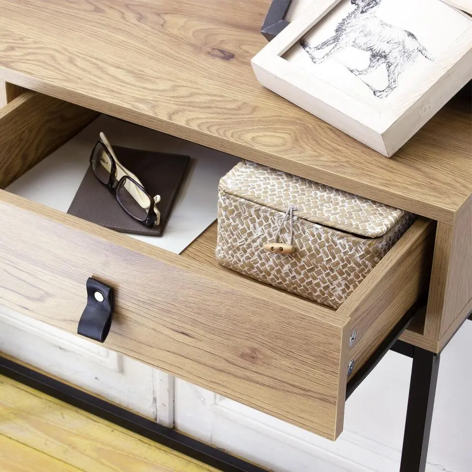 CALICOSY - Sidetable JILL - Licht hout - 80.5x100.3x35.3 cm