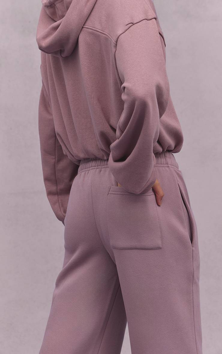 Mauve Pantalon De Jogging À Jambe Droite