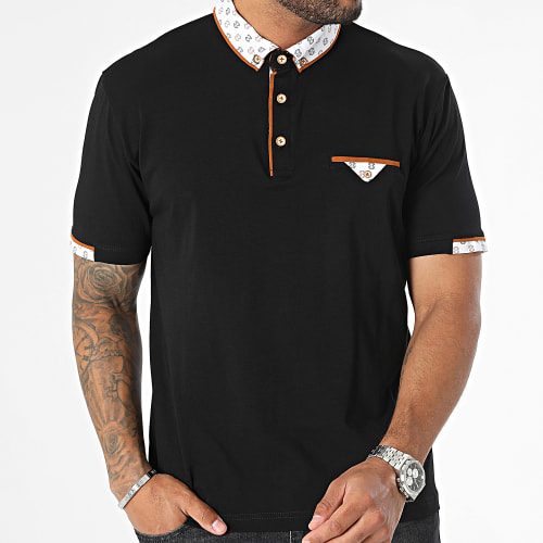 Polo Manches Courtes Noir