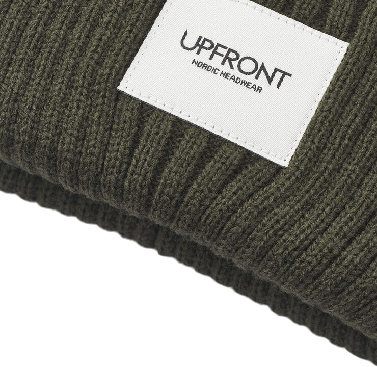 UPFRONT HAZE Fisherman Winter Beanie Army