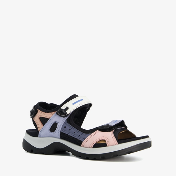 ECCO Offroad leren dames sandalen zwart