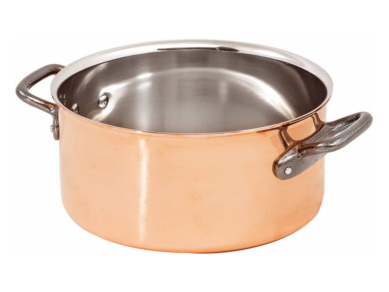 Marmite basse en cuivre - Ø 20 cm - Matfer