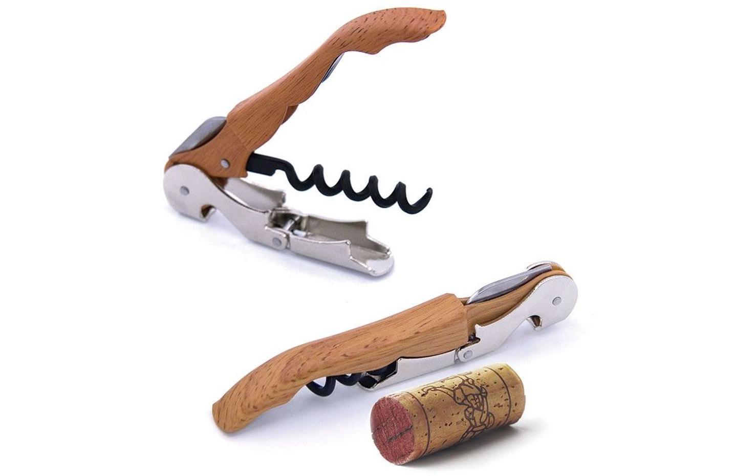 Korkenzieher Wood BraunZapfenzieher mit Holz Effekt