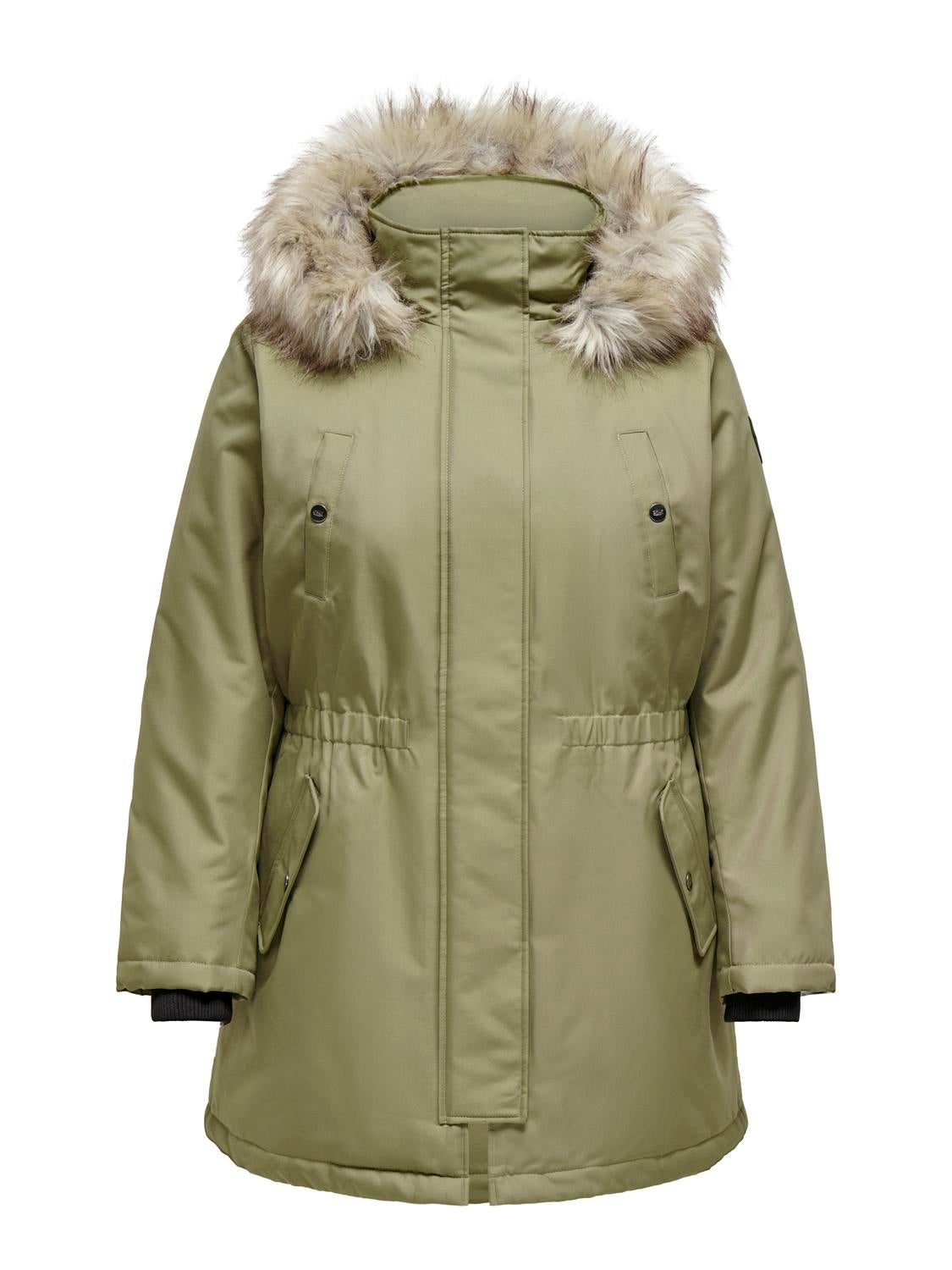 CARIRENA Langer Parka Aloe