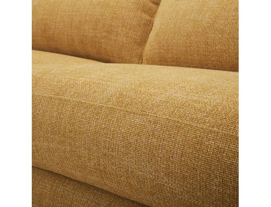 CONCEPT1 - Canapé Abardo angle gauche jaune 299x240cm 1 relax élect