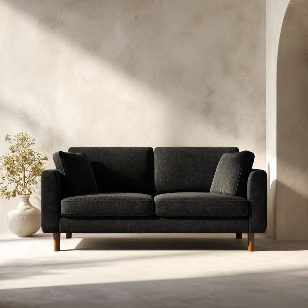 2-Sitzer-Sofa Stoff 150x85x80 cm - Dunkelgrau - Modernes Design