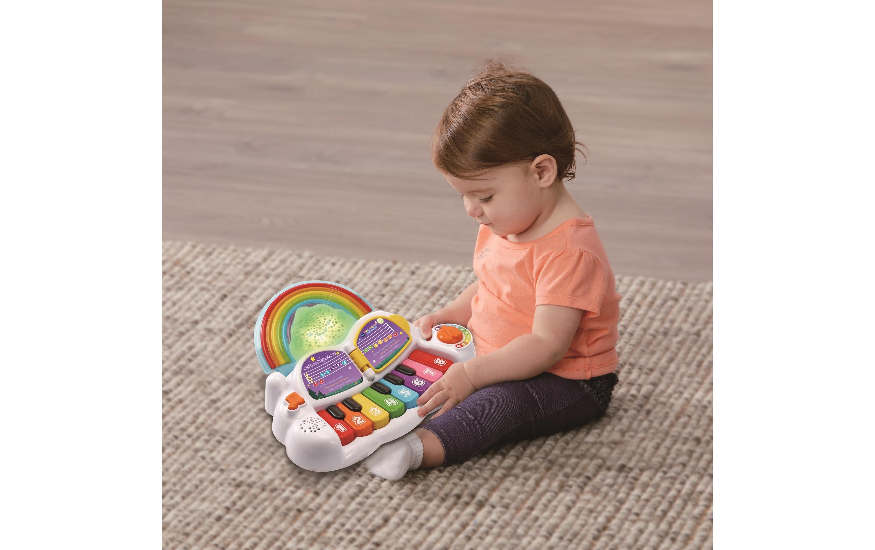Musikspielzeug Piano arc en ciel Lumi magique -FR-Bunt leuchtendes Babyklavier zum Musizieren und Lernen