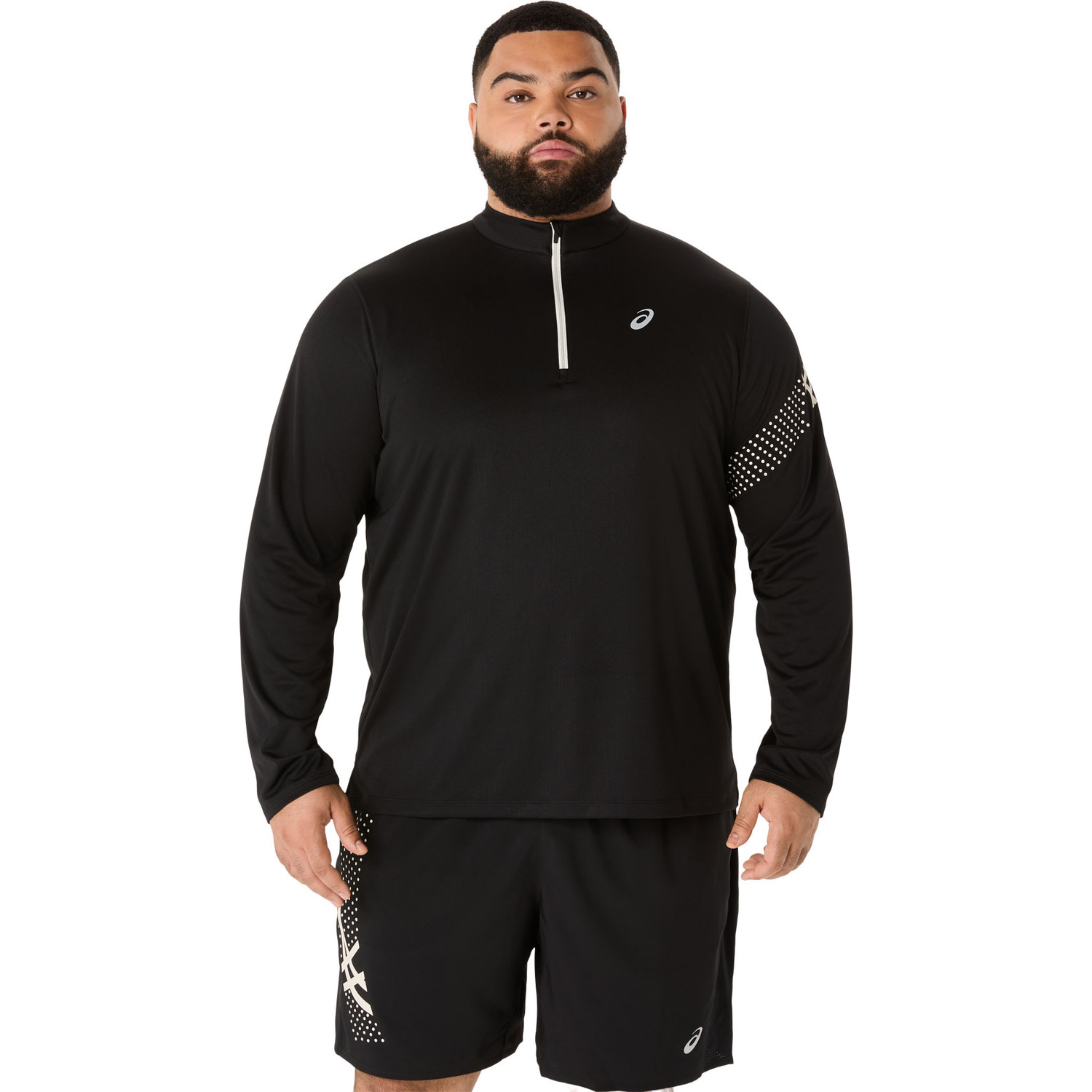 ASICS Icon Half-Zip Longsleeve T-shirt Heren