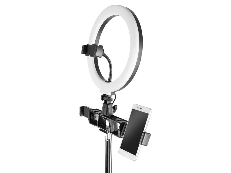 Vonyx Videoleuchte RL25 Ringlicht-Set 25 cm Ringleuchte mit Kontroller