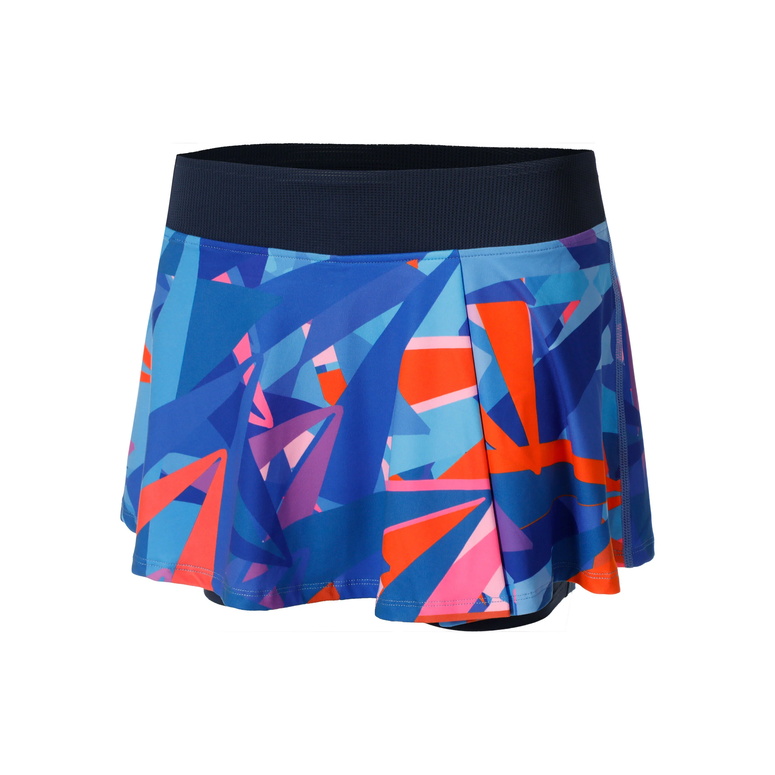 BIDI BADU Spike Printed Wavy Jupe Femmes - Bleu Foncé , Bleu