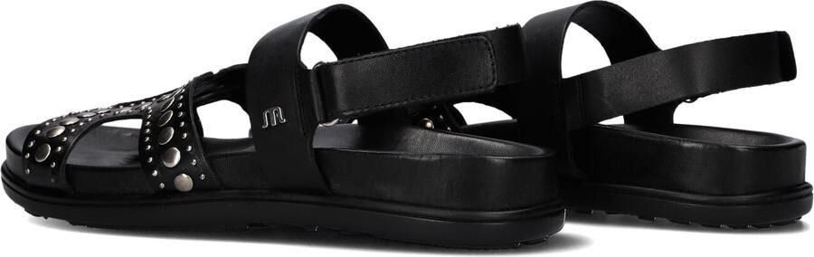 Maruti Dames Platte sandalen Elora Zwart Leer