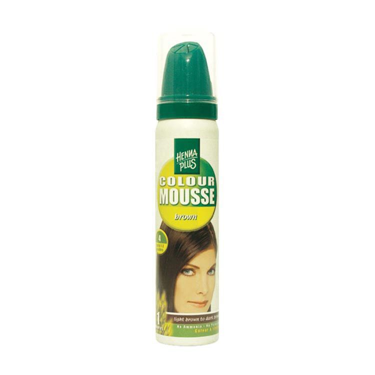 Hennaplus Kleurmousse Colour Refresher 4 Licht tot Donkerbruin 75ml