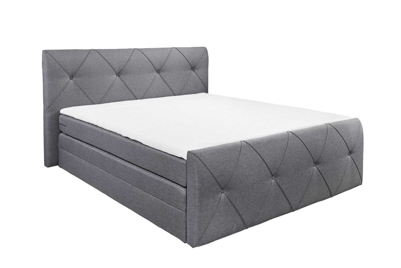 Boxspringbett Calgary 2 Silver 180x200cm