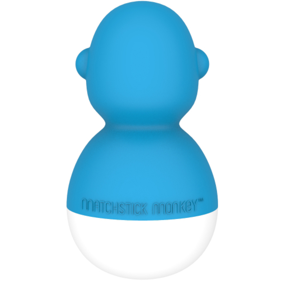 MATCHSTICK MONKEY™ Wackelfiguren, Badezeit blau + gelb