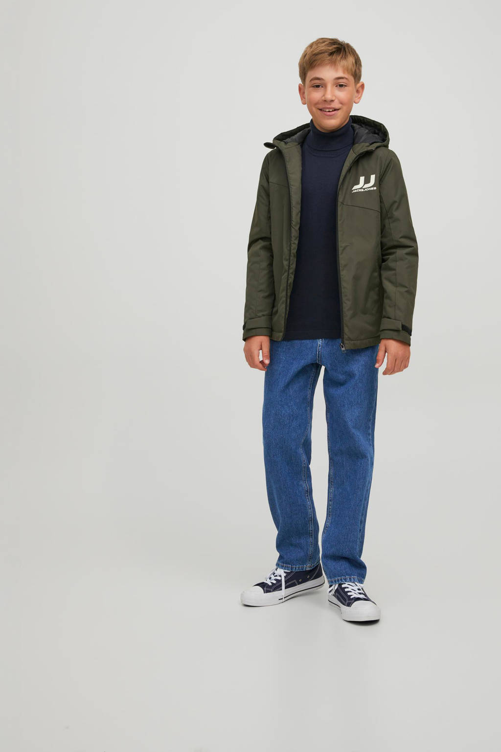 JACK & JONES loose fit jeans JJICHRIS blue denim