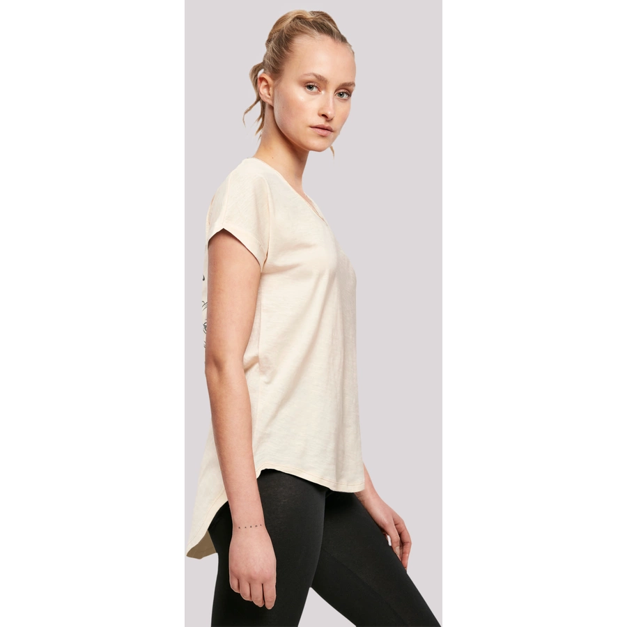 F4NT4STIC Long Cut T-Shirt Japan Flower Whitesand