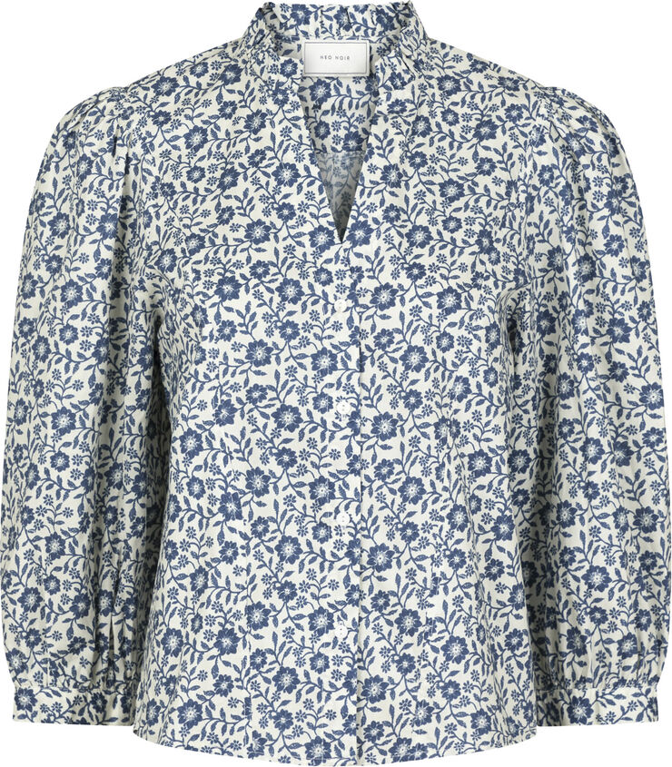 Neo Noir Balza Floral Blouse Blue