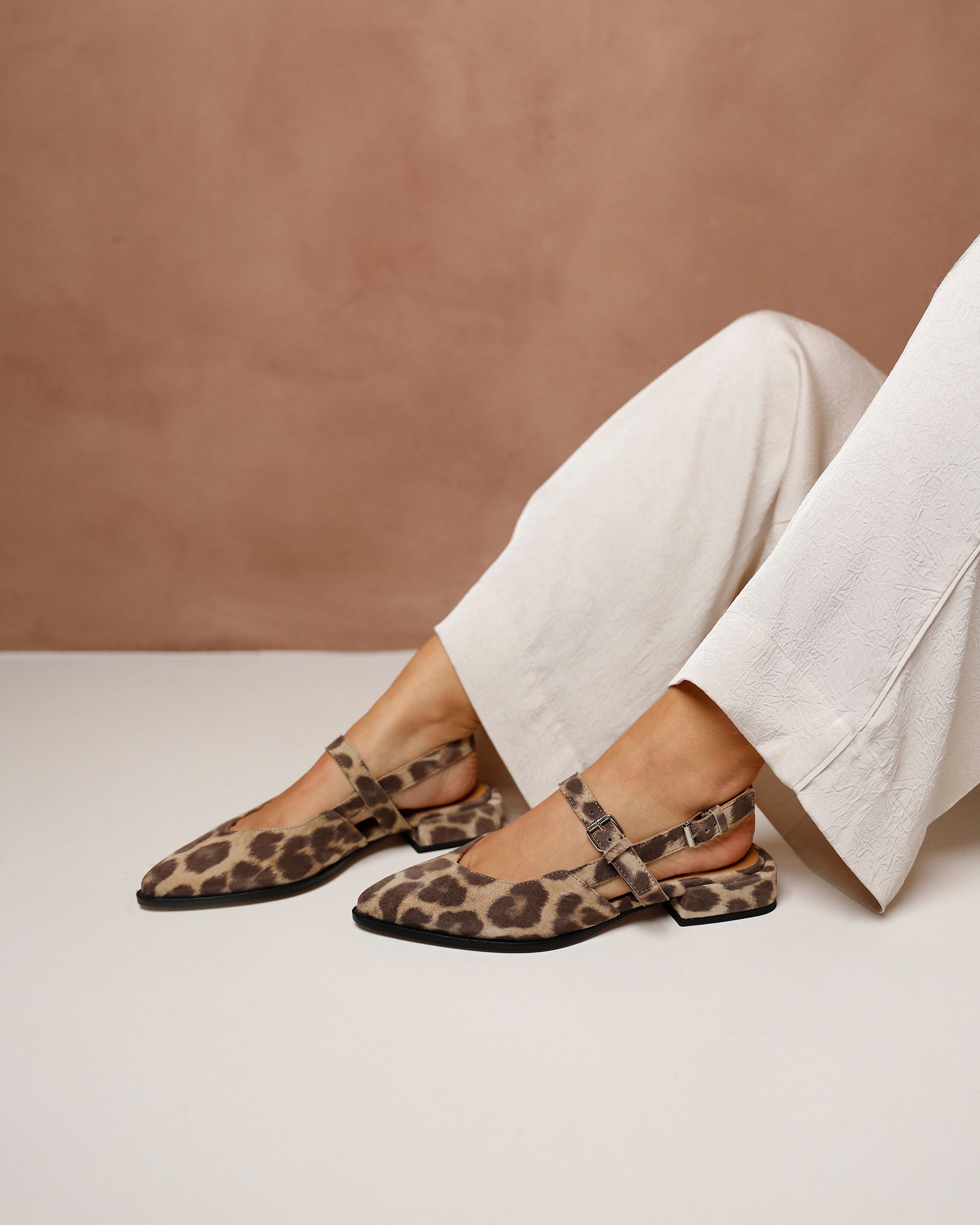VIA VAI luipaardprint slingbacks Jazz Valerie