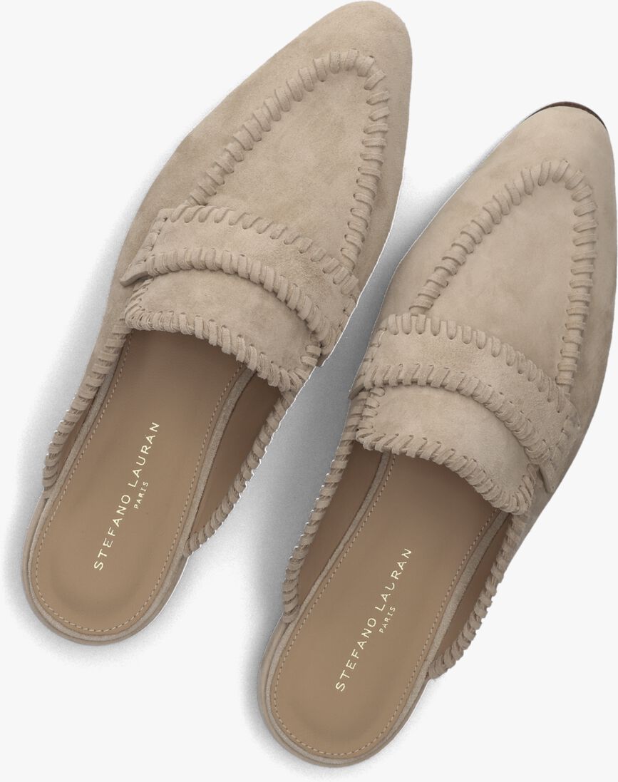beige stefano lauran loafers dk2690