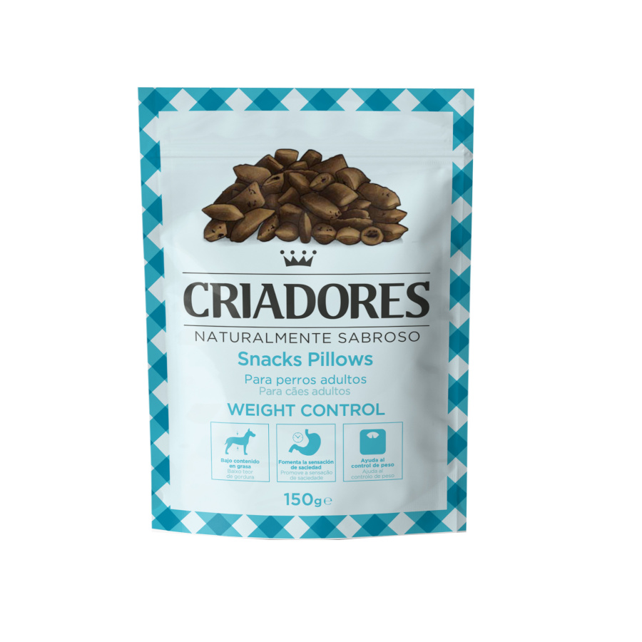 Petiscos para controle de peso de cães da Breeders