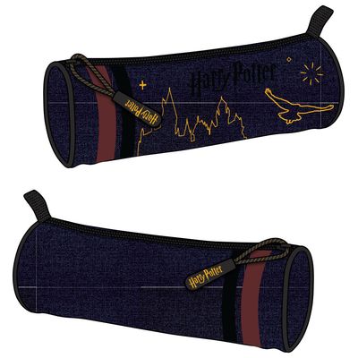 Trousse ronde Harry Potter Gryffondor - 1 compartiment - marine - Kid'Abord