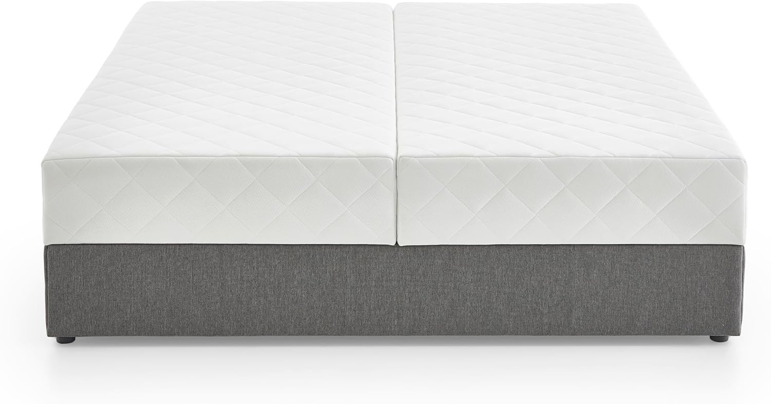 Atlantic Home Collection Stauraum- Boxbett Belina ohne Kopfteil, Anthrazit