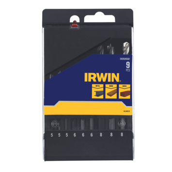 Irwin borenset Metaal/Hout/Steen 9-delig