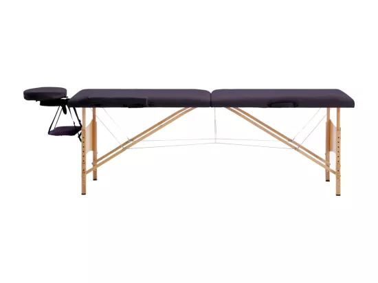 Table de massage pliable bois marron 191 x 70 x 59 cm 02_0001818
