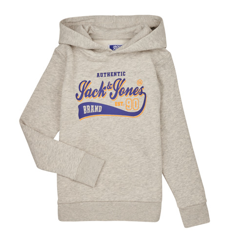 Jack & Jones - JJELOGO SWEAT HOOD 2 COL 23/24 JNR - Gris
