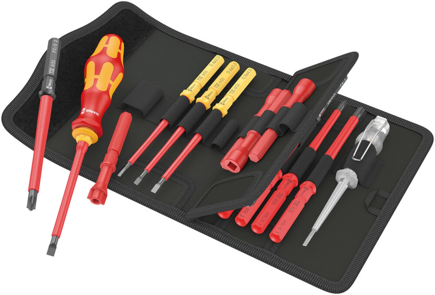 Wera 05006613001 18-delig Kraftform Kompakt VDE 18 Universal 1 Tool Finder Wisselklingenset in etui