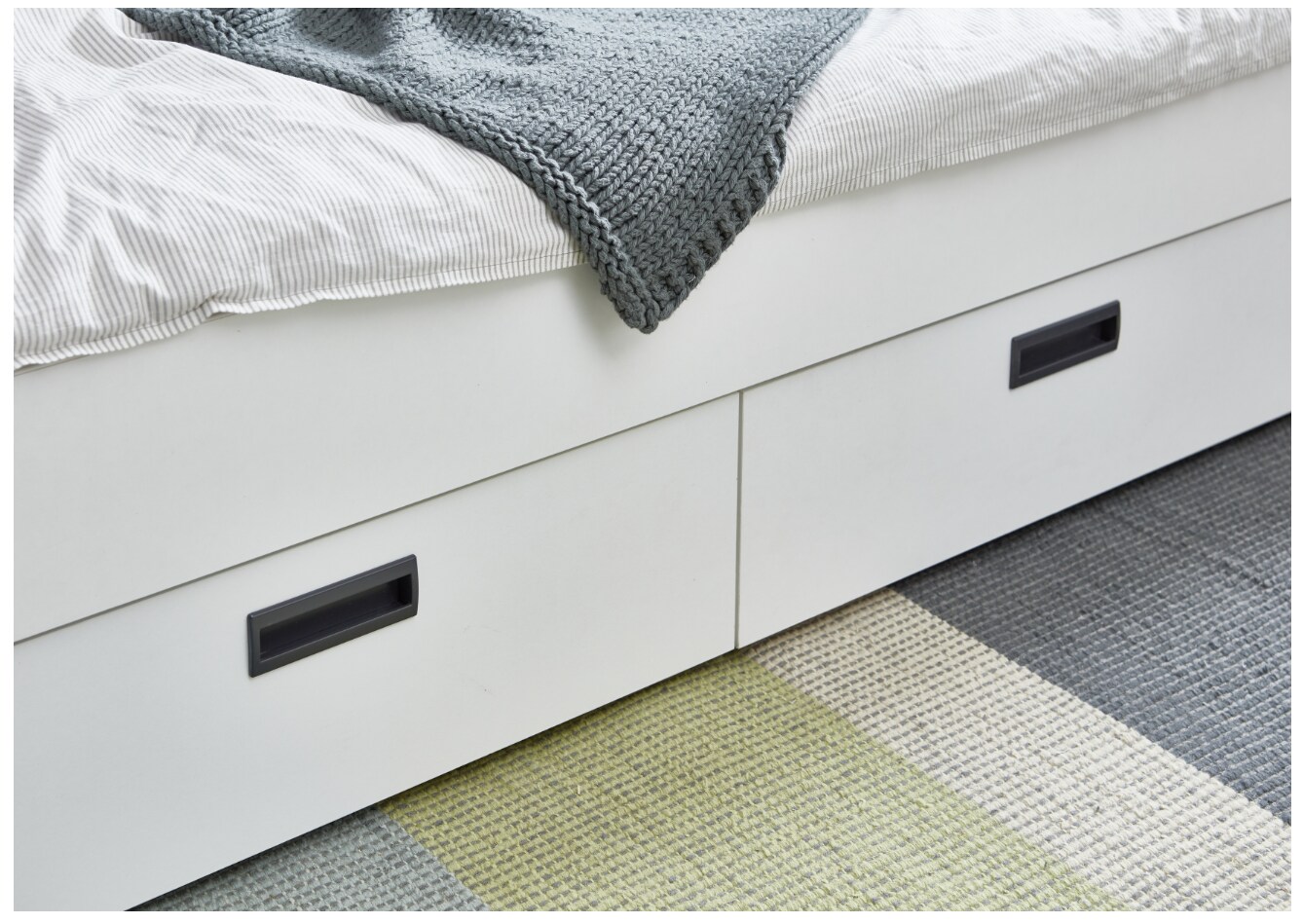 Relita Funktionsbett Bianca 90 x 200 auf 180 x 200 cm ausziehbar, Ausf. Spanplatte weiß Dekor