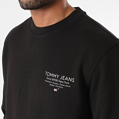 Sweat Crewneck Regular Essential Graphic 8404 Noir