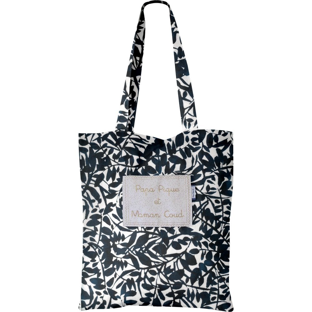 Sac Tote Bag Feuillage Encre De Chine
