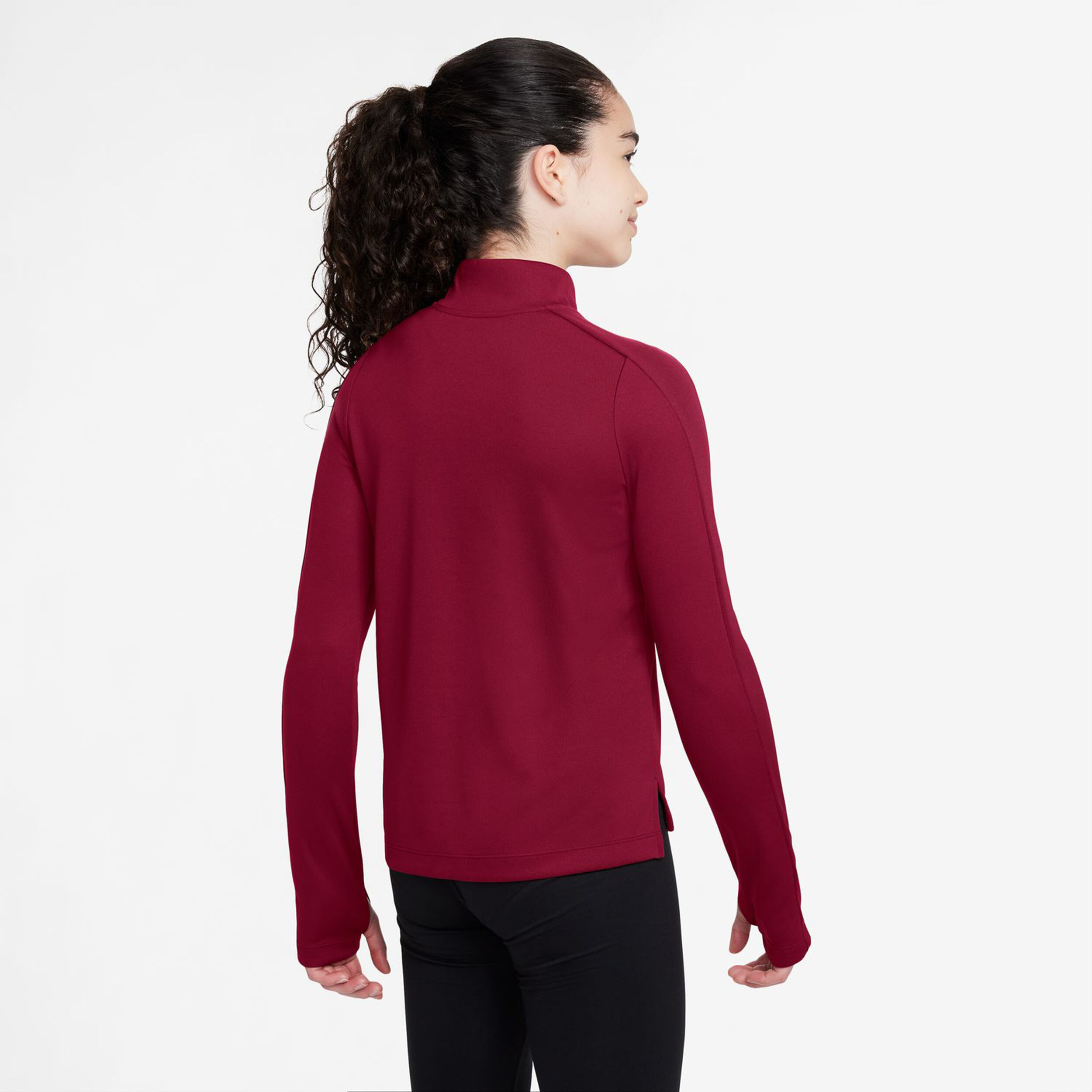 Nike Dri-Fit Haut Manches Longues Filles - Rouge , Blanc