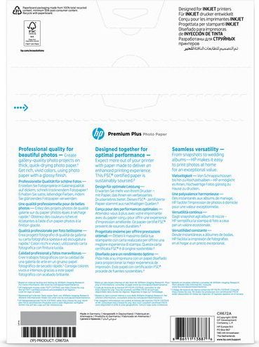 HP Premium Plus Glanzend Fotopapier - 20 vel / A4