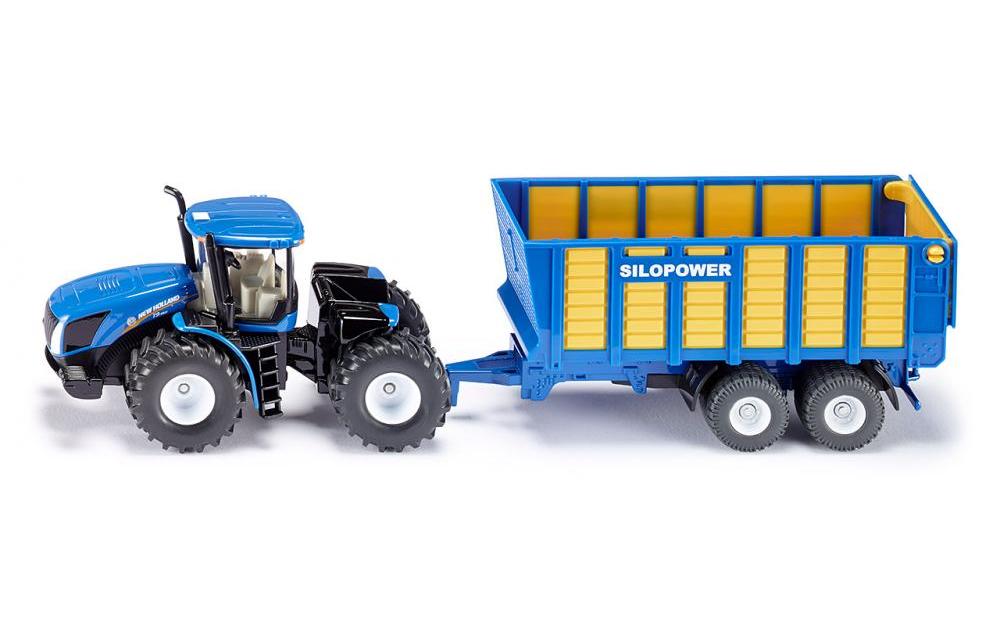 Traktor New Holland T9.560 mit Silagewagen 1:50Siku Farmer Knicklenker Traktor Modell mit Anhänger