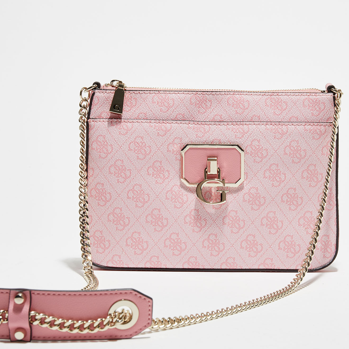 Guess Sac bandoulière Amelia rose clair - 25x17x3 cm