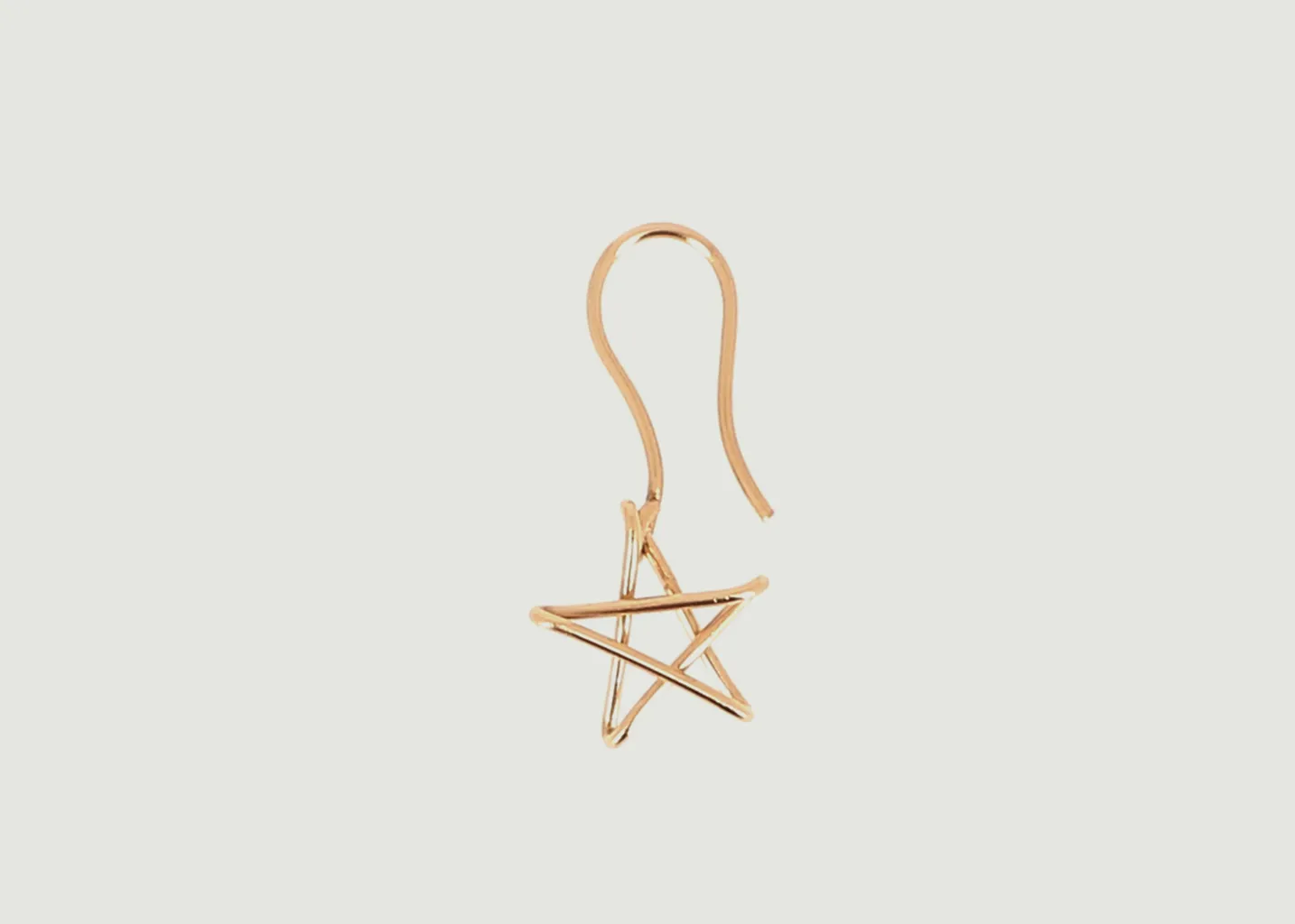 Boucle d'oreille pendante étoile Dormeuse 5 x Jean Cocteau Atelier Paulin