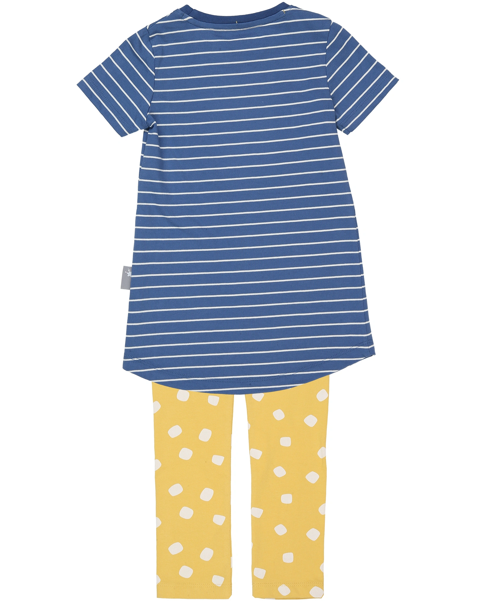 Schlafanzug GIRAFFE lang in blau/gelb