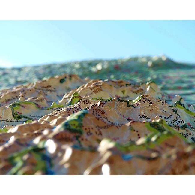 3D MAP - RELIEF LE MASSIF DES VOSGES 61X41