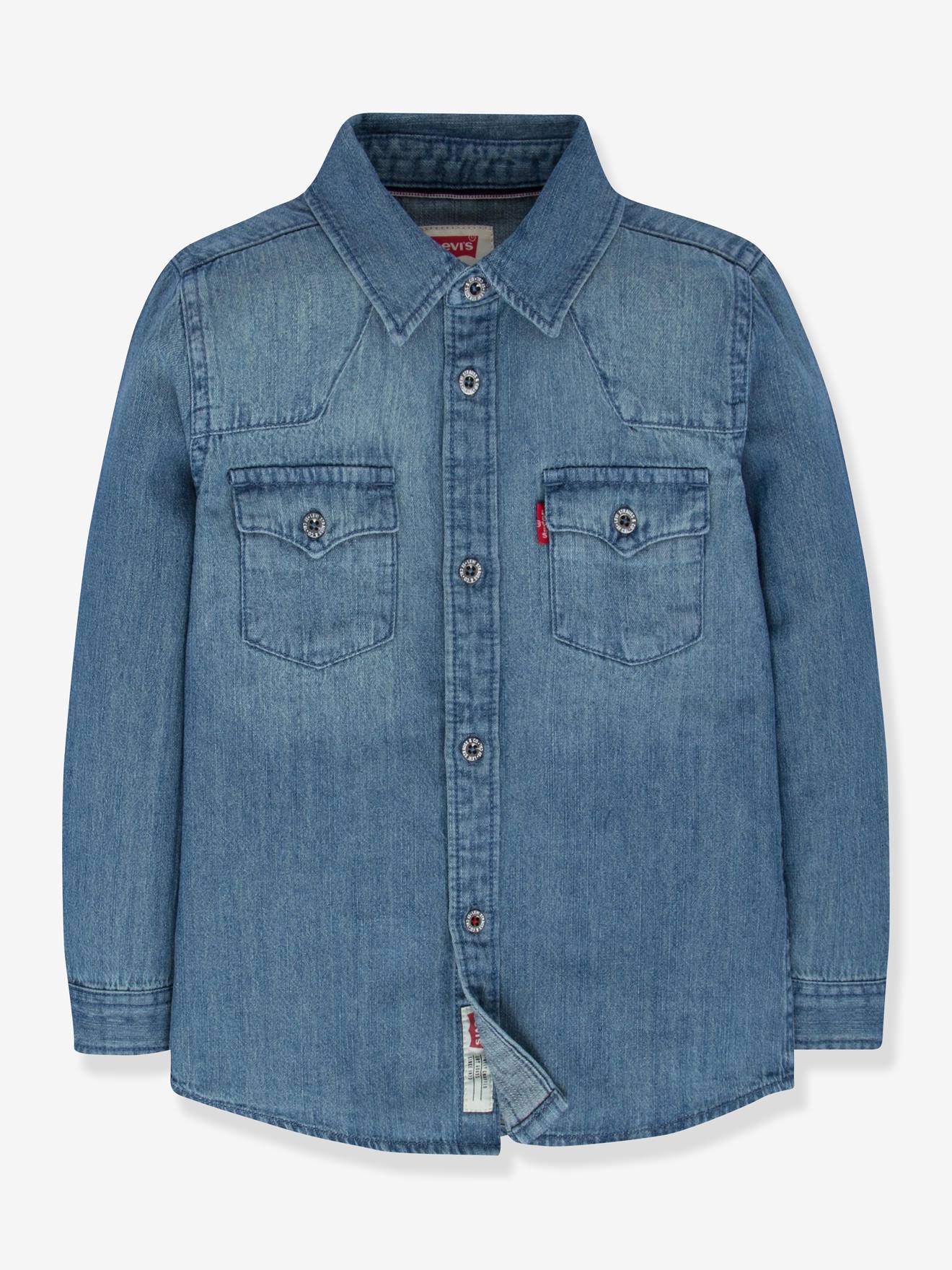 Camisa Levi's® Western Barstow azul turquesa