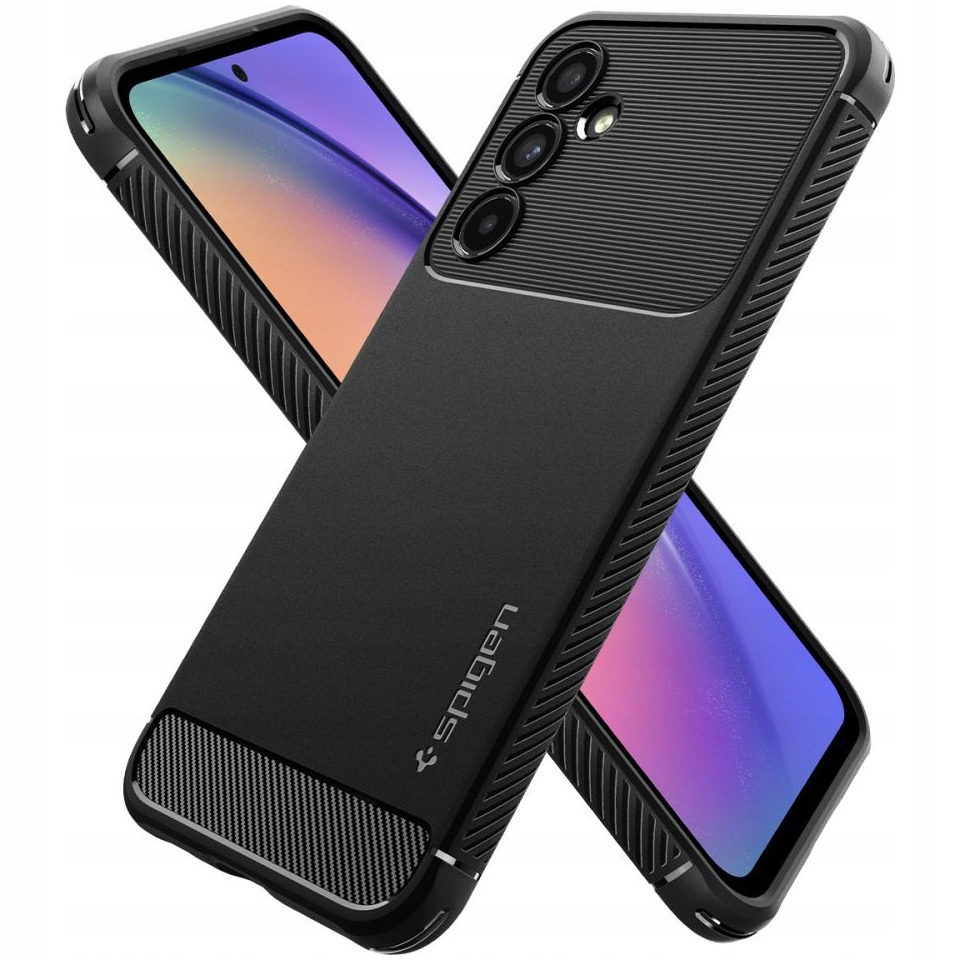 Samsung Galaxy A54 5G Rugged Armor Hybrid Case Hülle (ACS05888) - Schwarz (Matt)