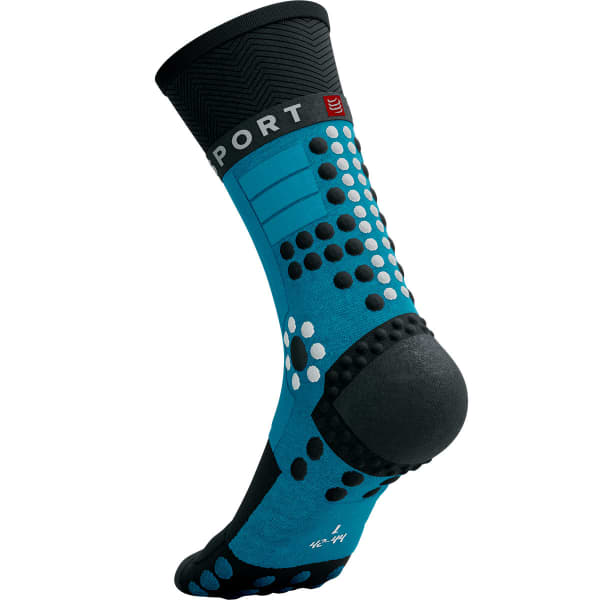 Chaussette running COMPRESSPORT PRO RACING SOCKS WINTER TRAIL MOSAIC BLUE/BLACK